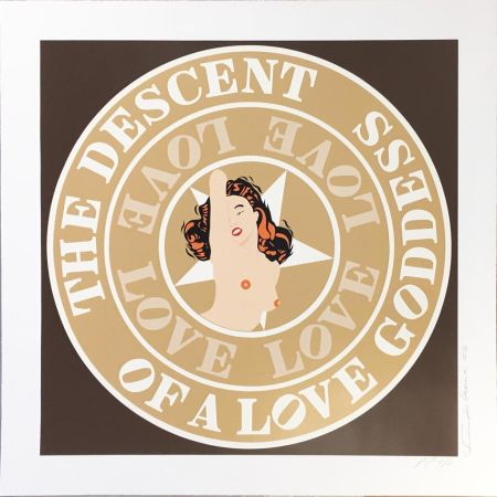 Sérigraphie Indiana - (Marilyn) Descent of a Love Goddess
