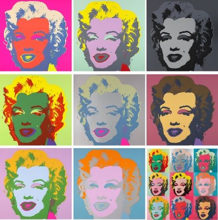 Lithographie Warhol (After) - Marilyn (Sunday B. Morning portfolio)