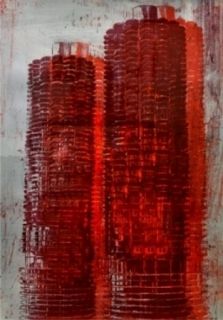 Lithographie Perez - Marina Towers, Chicago