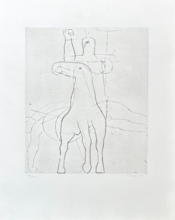 Gravure Marini - Marino Marini (1901-1980) - Giocoliere - etching on paper - 1950