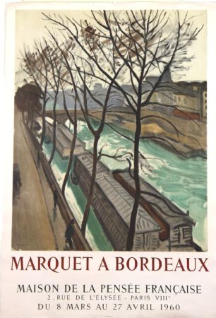 Lithographie Marquet - Marquet à Bordeaux  