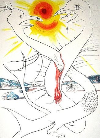 Gravure Dali - Mars and Jupiter