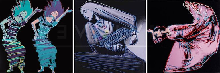 Sérigraphie Warhol - Martha Graham Complete Portfolio (FS II.387-389)