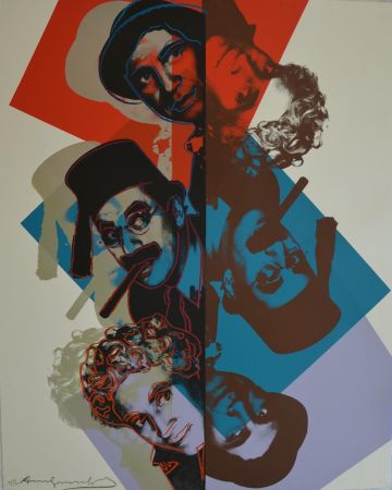 Sérigraphie Warhol - Marx Brothers (FS II232) Trial Proof