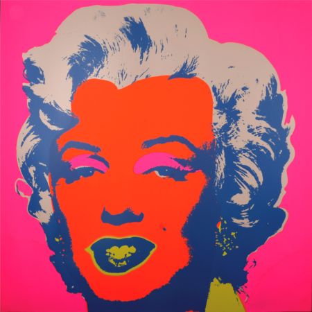 Sérigraphie Warhol - Marylin (#J), c. 1980 - Very large silkscreen