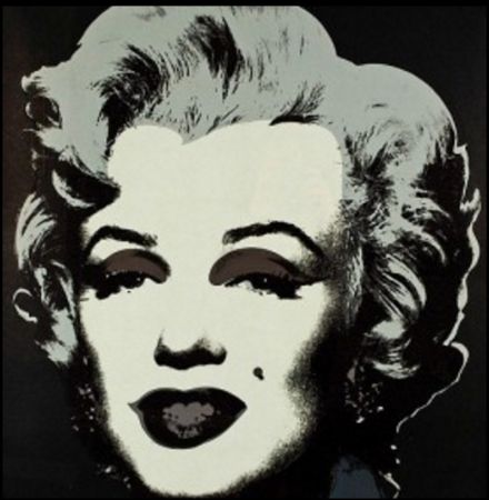 Sérigraphie Warhol - Marylin M. - Black 