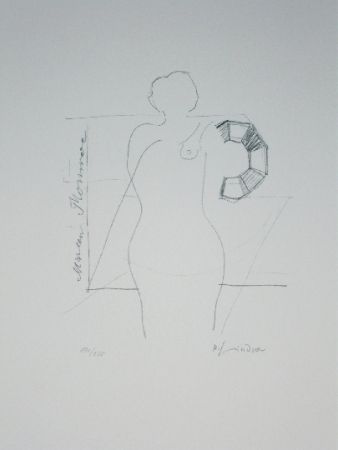Lithographie Lindner - Marylin was here 14