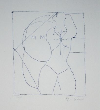 Lithographie Lindner - Marylin was here 16