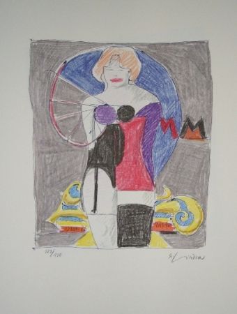 Lithographie Lindner - Marylin was here 3