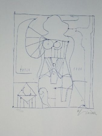 Lithographie Lindner - Marylin was here 7