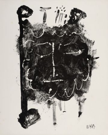Lithographie Picasso - Masque de Cendre #1, 1949