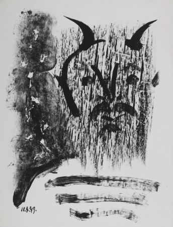 Lithographie Picasso - Masque de Cendre #3, 1949