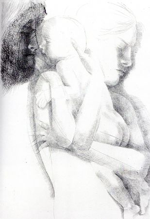 Gravure Greco - Maternità (o Maternità con apparizione)