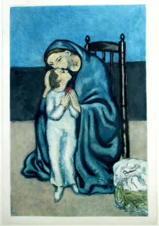 Aquatinte Picasso - Maternité