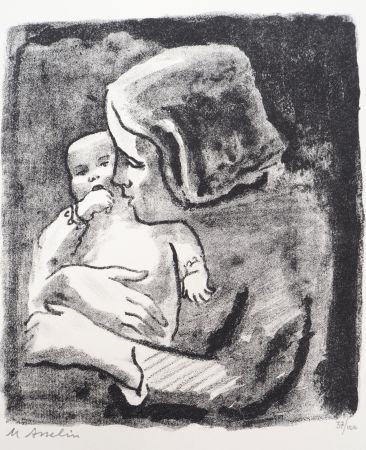 Lithographie Asselin - Maternité