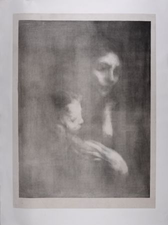 Lithographie Carriere - Maternité, c. 1895