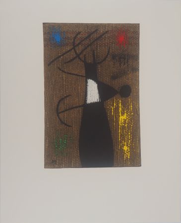 Lithographie Miró - Maternité, Femme et enfant