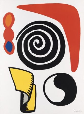 Lithographie Calder - Matraque Bouge