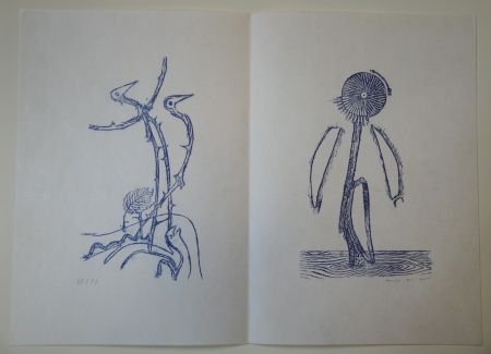 Livre Illustré Ernst - Max Ernst - Jean Tardieu. 24 Frottagen