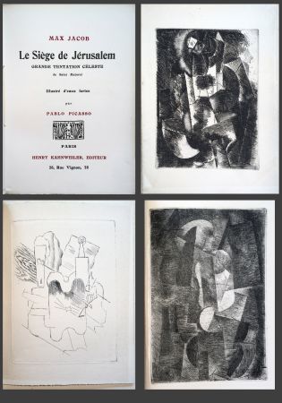 Livre Illustré Picasso - Max Jacob. LE SIÈGE DE JÉRUSALEM. 3 eaux-fortes cubistes de Picasso (1914)