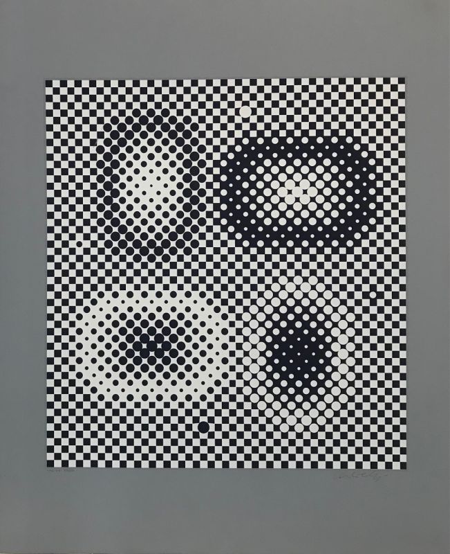 Sérigraphie Vasarely - Me-Ta 