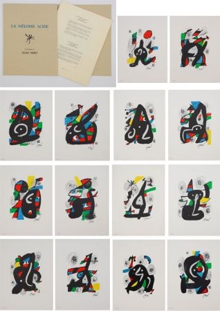Lithographie Miró - Melodie acide