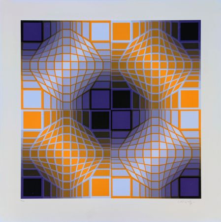 Sérigraphie Vasarely - Mely