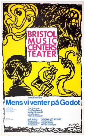 Affiche Alechinsky - Mens vi venter på Godot, 1976