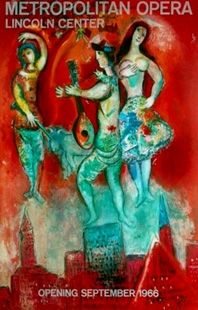 Affiche Chagall - Metropolitan opera