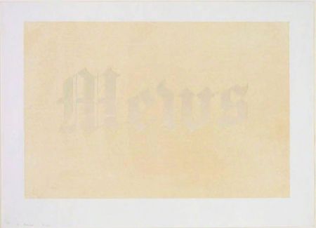 Sérigraphie Ruscha - Mews