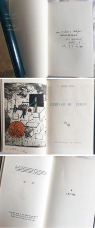 Livre Illustré Matta - Michel Butor. L'EMPLOI DU TEMPS (1 des 40 avec l'eau-forte rehaussée de Matta) 1956.