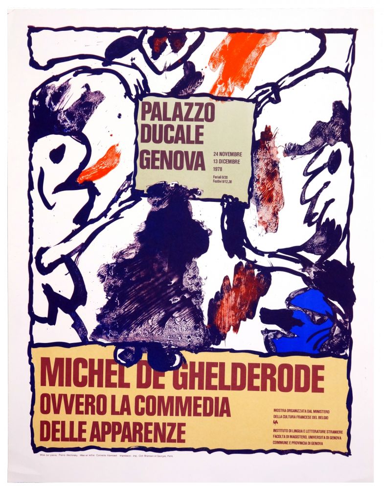 Affiche Alechinsky - Michel de Ghelderode, 1980