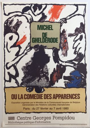 Affiche Alechinsky - Michel de Gherolde / Centre Pompidou