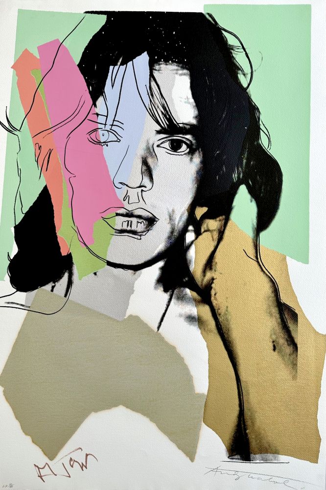 Sérigraphie Warhol - Mick Jagger (F&S II 140)