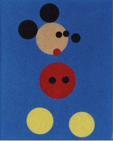 Sérigraphie Hirst - Mickey Mouse Glitter Print by Damien Hirst