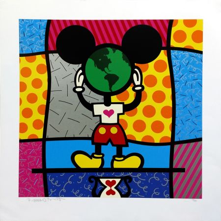 Sérigraphie Britto - MICKEY'S WORLD