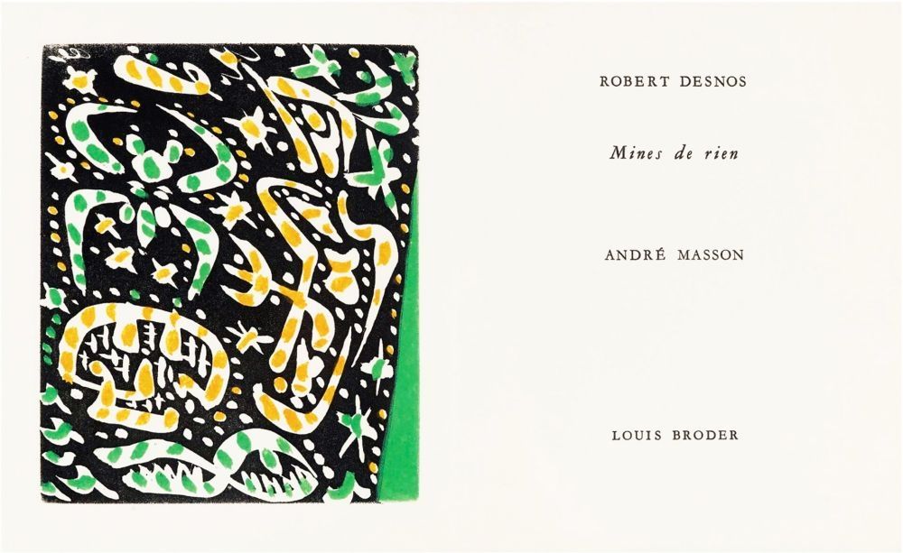 Livre Illustré Masson - MINES DE RIEN. 4 gravures originales en couleurs (1957).