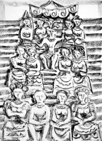 Lithographie Campigli - Minosse