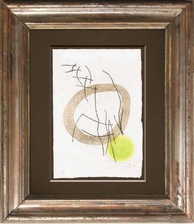 Aquatinte Miró - Miranda et La Spirale (Full suitcase with two extra lithograph)
