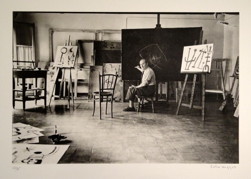 Photographie Scheidegger - Miro im Atelier