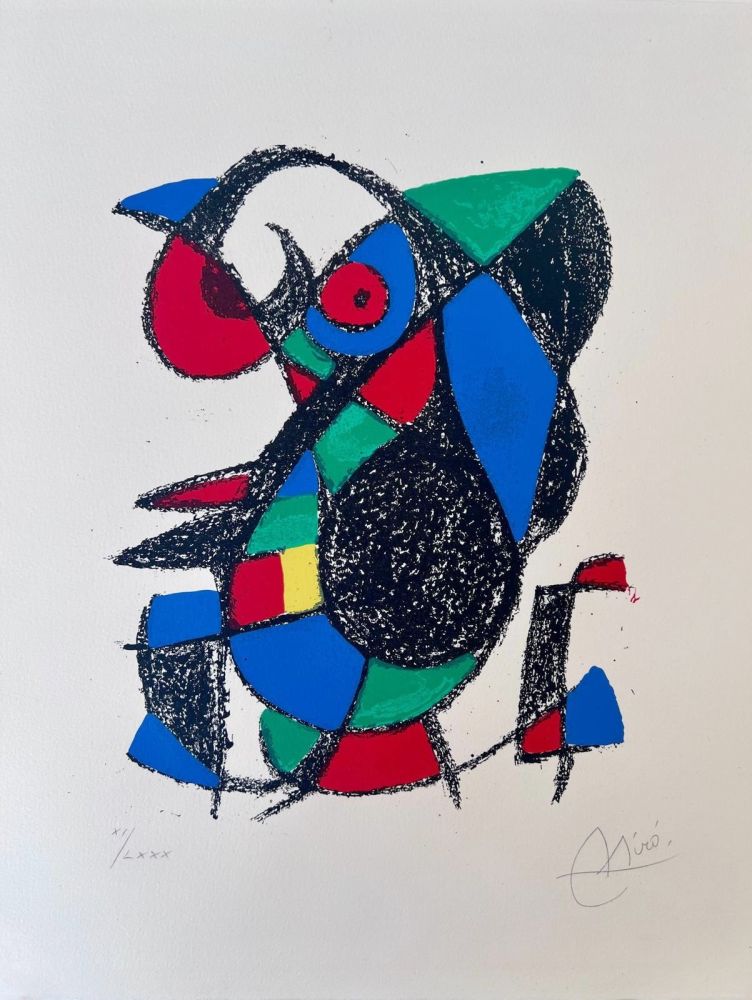 Lithographie Miró - Miro Lithographe II planche 12 