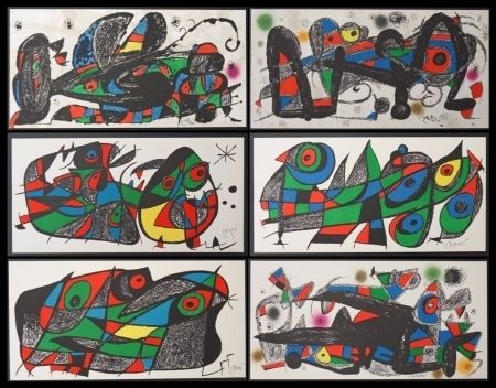 Lithographie Miró - Miro sculpteur / 6 lithographies 