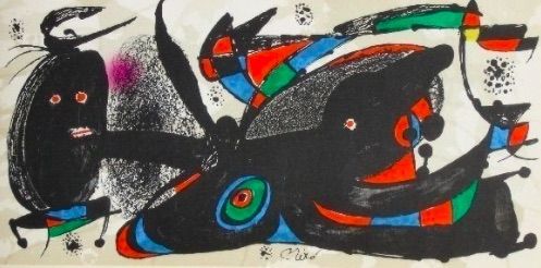Lithographie Miró - Miro sculpteur Angleterre