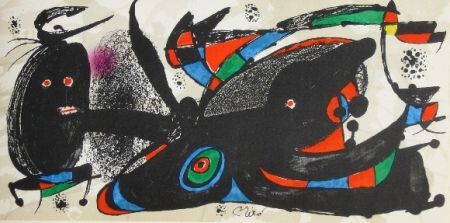 Lithographie Miró - Miro sculpteur, angleterre