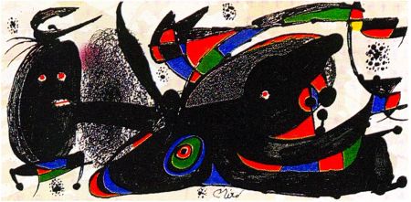 Lithographie Miró - Miro Sculptor - England