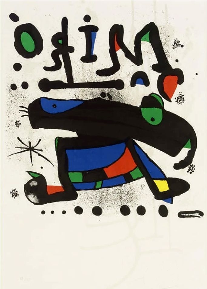 Affiche Miró - MIRÓ. Exhibition poster at Seibu Museum of Art,Tokyo 1978. Affiche originale.