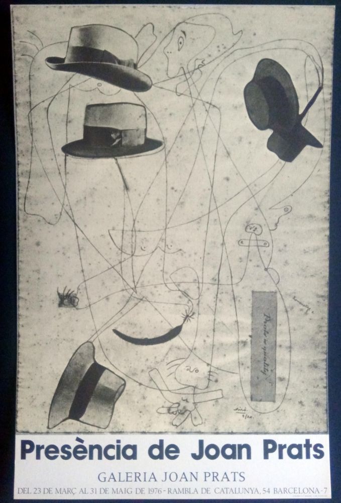 Affiche Miró - Miró - Prèsencia de Joan Prats 1976
