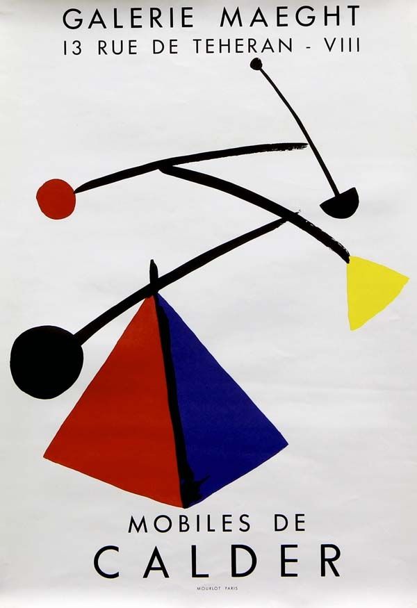 Lithographie Calder - Mobiles  Galerie Maeght