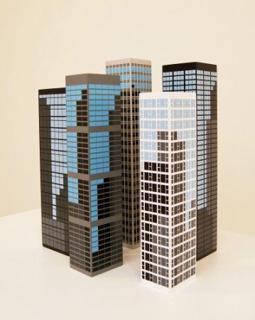 Gravure Sur Bois Opie - Modern towers