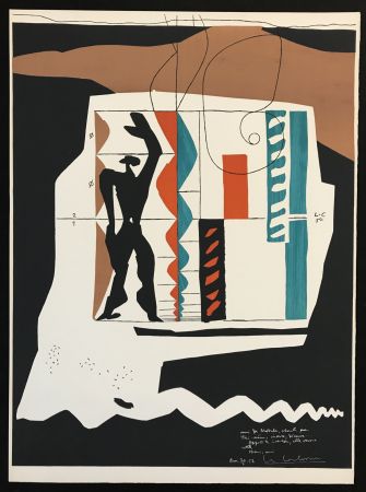 Lithographie Le Corbusier - Modulor